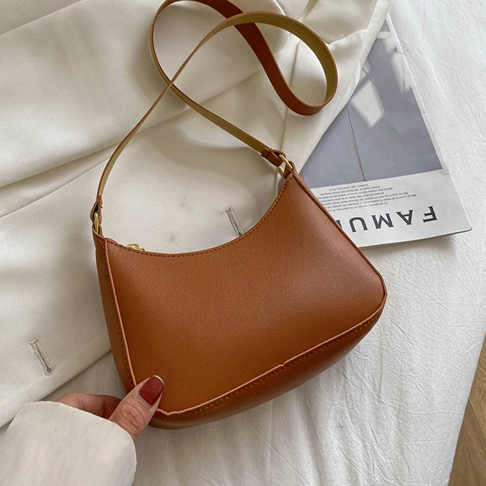 2024 Women's Retro PU Leather Shoulder Bag – Elegant & Stylish
