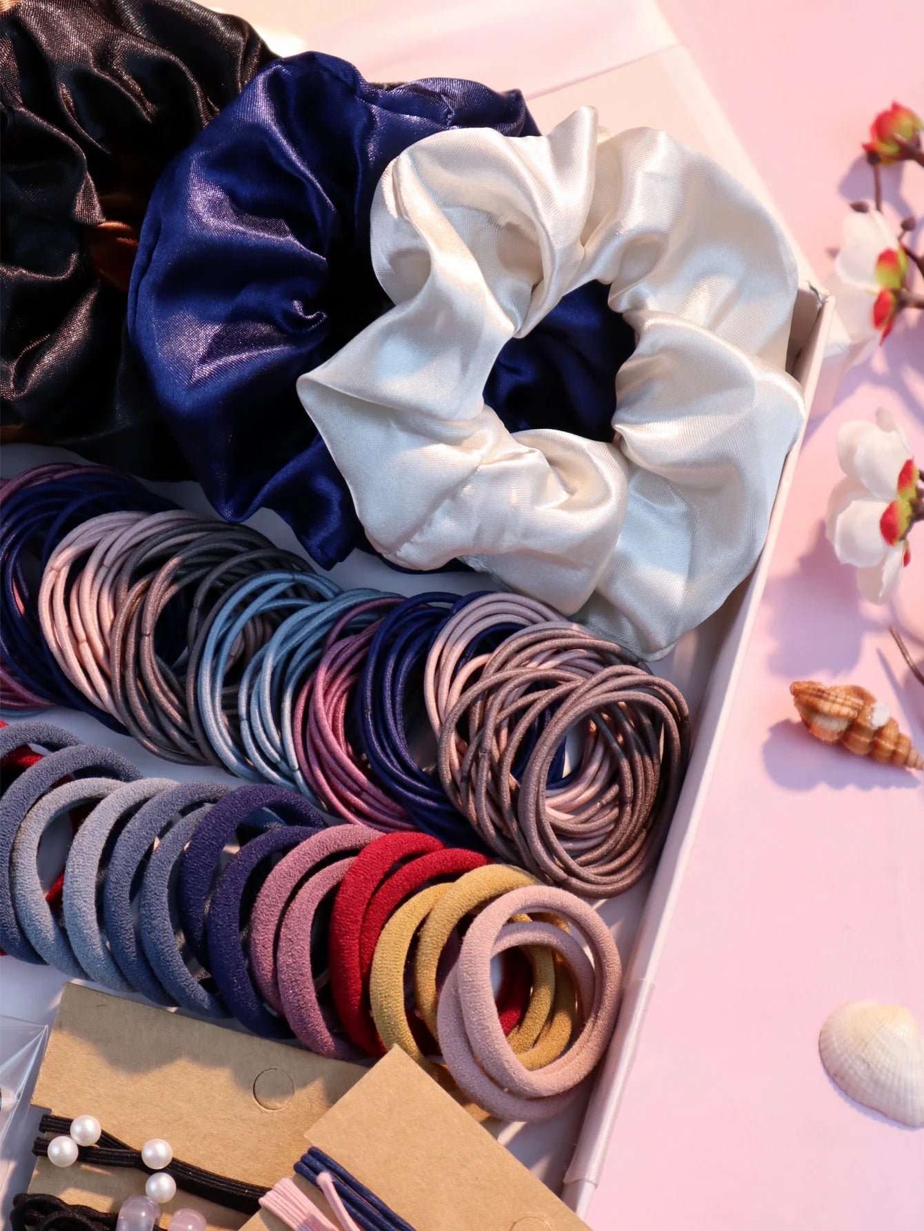 1085PCS Hair Accessories Set – Seamless Hair Bands & Scrunchies