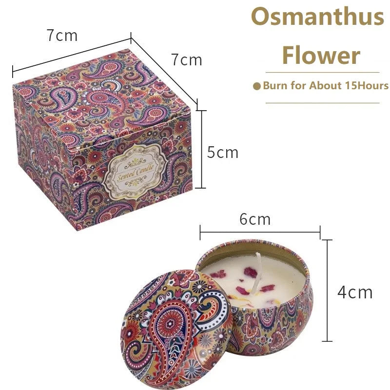 Vintage Soy Wax Scented Candles | Floral Fragrance Candle Gift