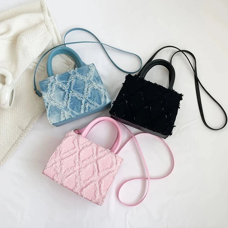 Fashion Women Denim Messenger Shoulder Bag