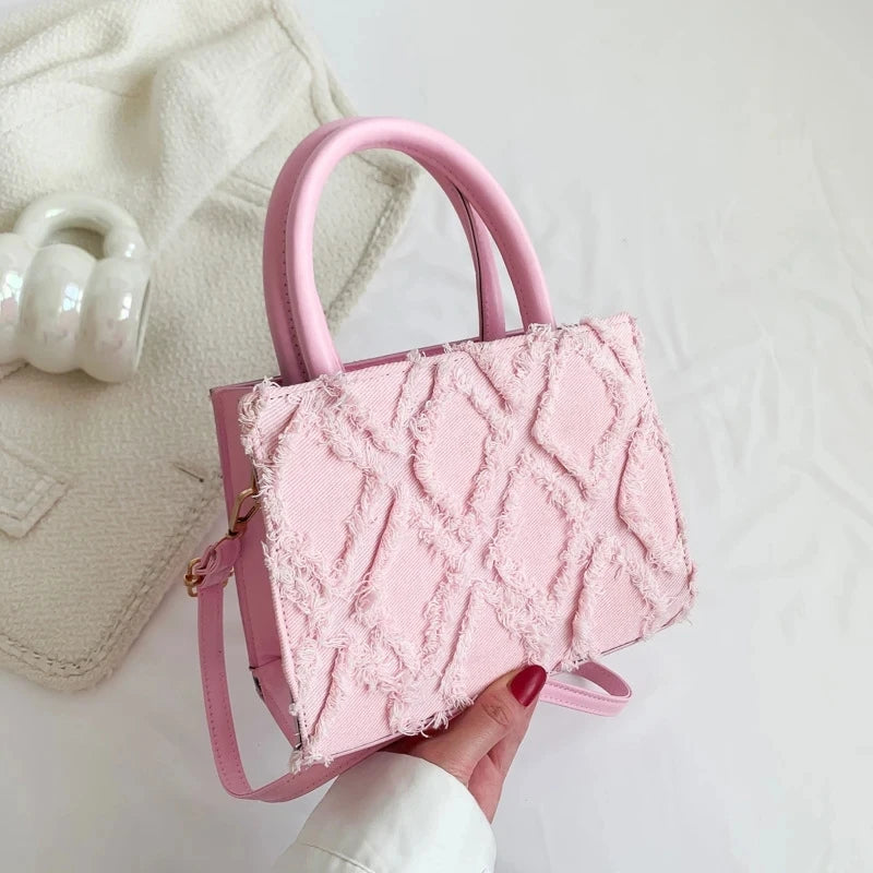 Fashion Women Denim Messenger Shoulder Bag