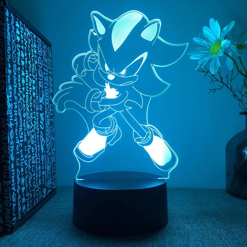 Sonices LED 3D Night Light - Color Changing Illusion Lamp for Kids & Teens