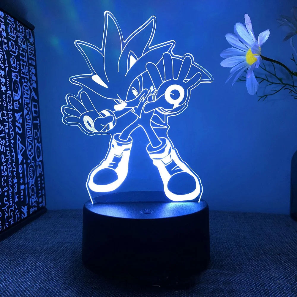 Sonices LED 3D Night Light - Color Changing Illusion Lamp for Kids & Teens