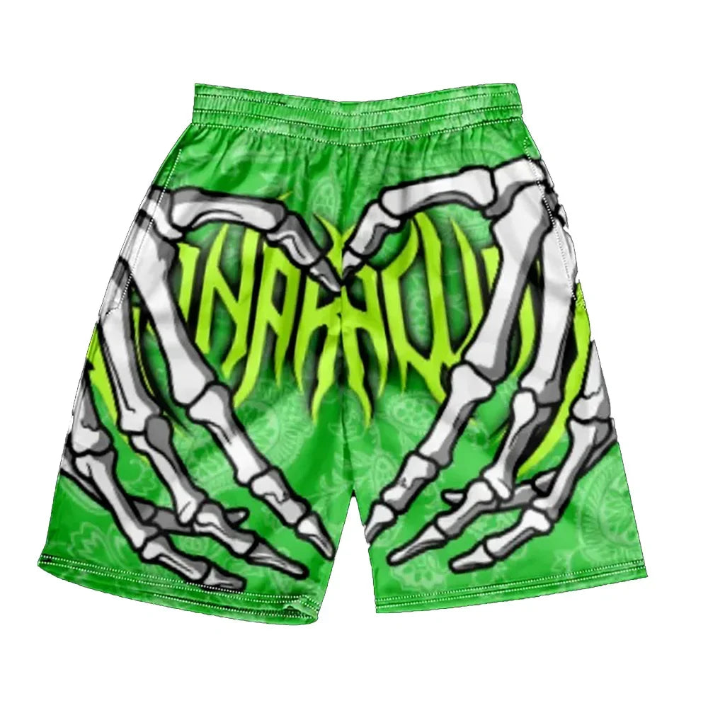 Kids’ 3D Print Beach Board Shorts – Summer Casual Swimwear