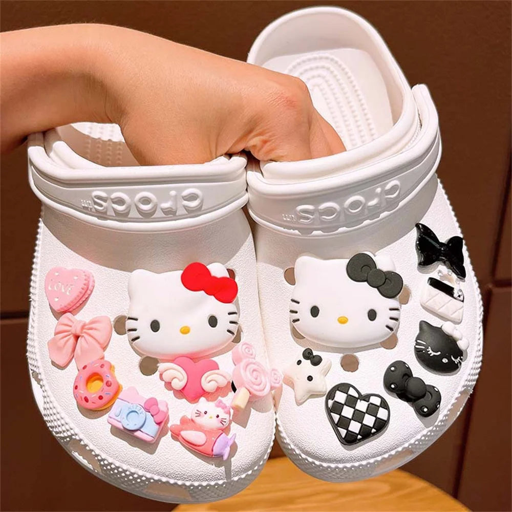 Hello Kitty Sanrio Shoe Charm Set – LED Accessories for Sandals & Clogs