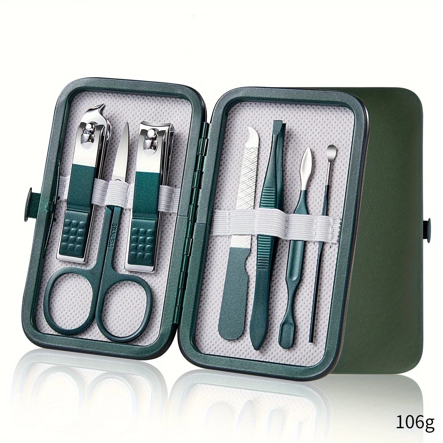 Professional Nail Care Kit | Stainless Steel Manicure & Pedicure Set | 7/10/12/18 Piece with Travel Case