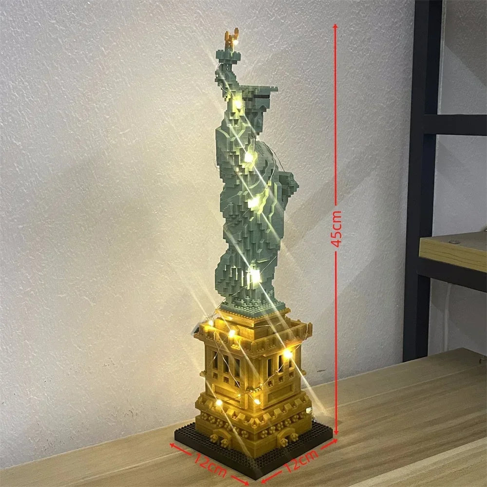 Paris Eiffel Tower Mini Building Blocks Set β Light Illuminated