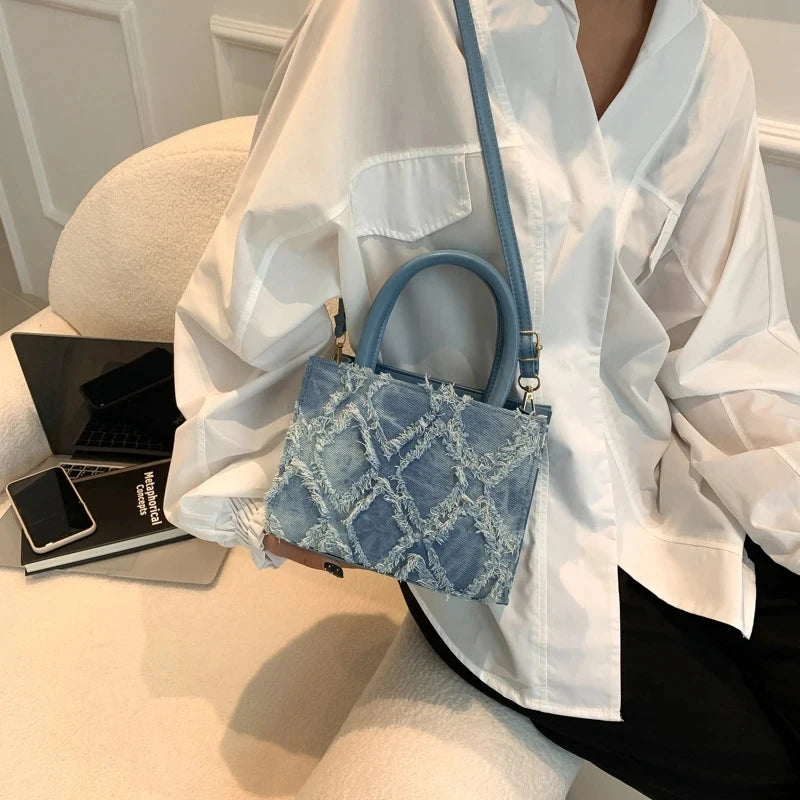 Fashion Women Denim Messenger Shoulder Bag