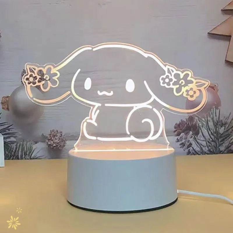 Hello Kitty Cinnamoroll Cartoon Bedside Night Light