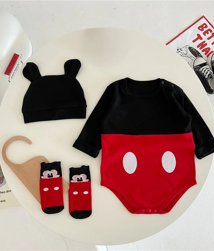 Winnie The Pooh Disney Bear Baby Bodysuit Newborn Long Sleeve Romper for Toddler Boys Girls Jumpsuit Clothes