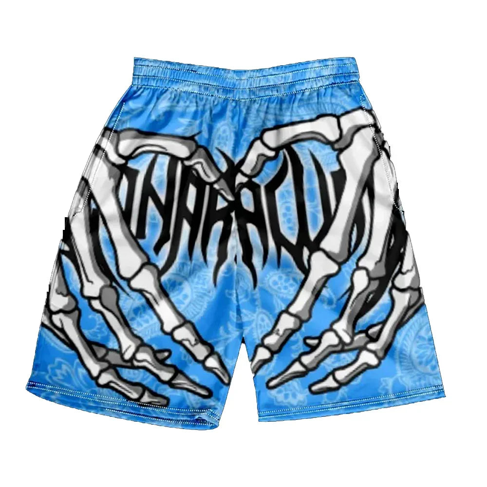 Kids’ 3D Print Beach Board Shorts – Summer Casual Swimwear