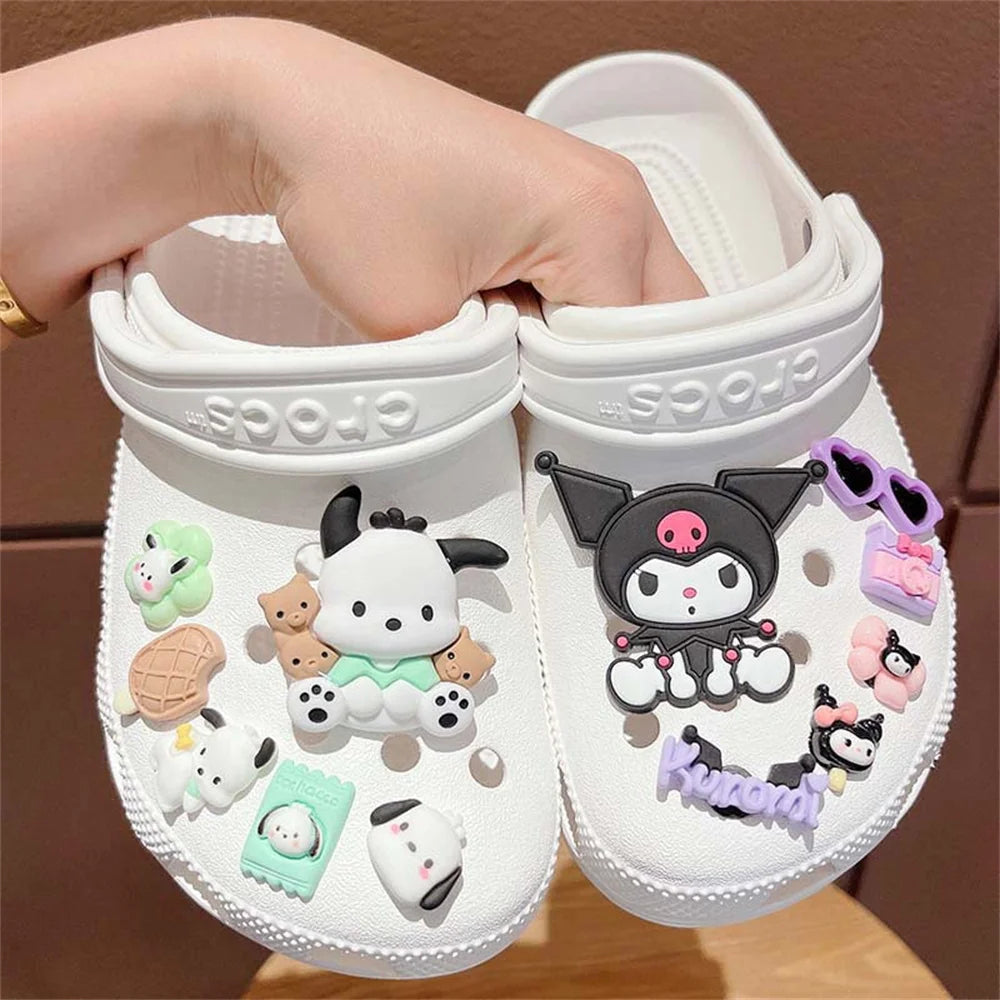 Hello Kitty Sanrio Shoe Charm Set – LED Accessories for Sandals & Clogs