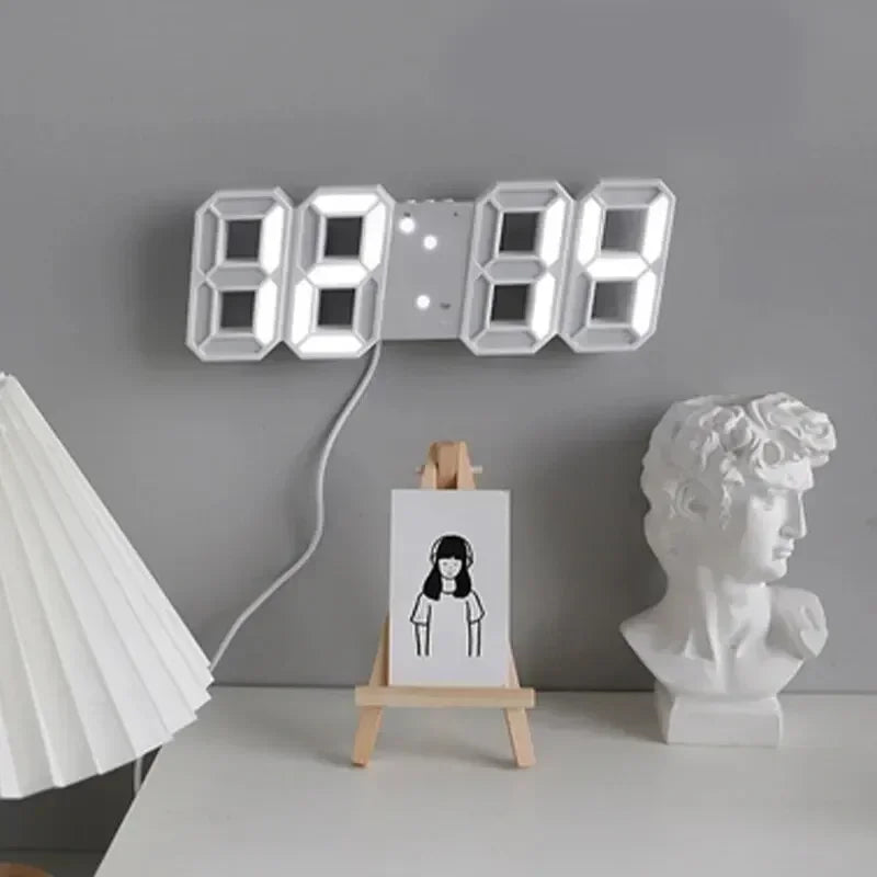 3D LED Digital Alarm Clock – Date