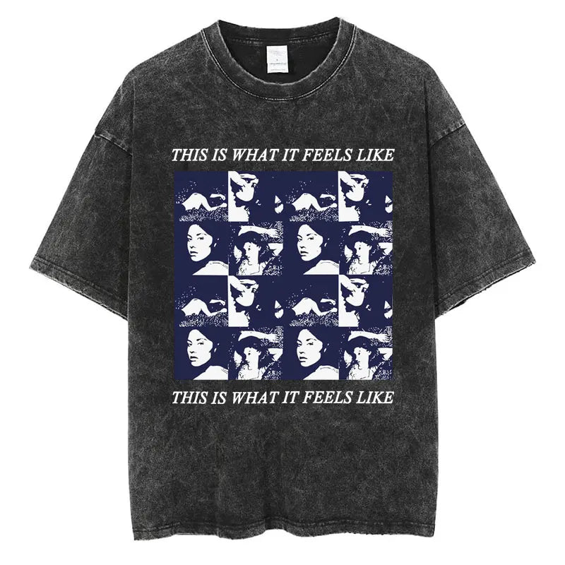 Gracie Abrams The Secret of Us Tour Vintage Washed T-Shirt - Oversized Cotton Album Tee for Men and Women