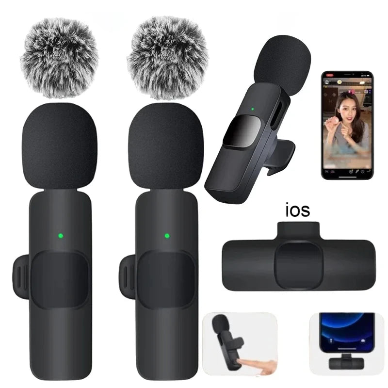 Basix Wireless Lavalier Microphone for iPhone16 & YouTube Vlogs