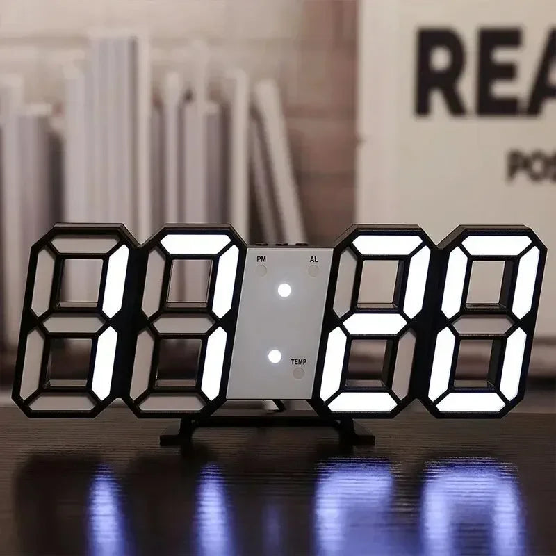 3D LED Digital Alarm Clock – Date