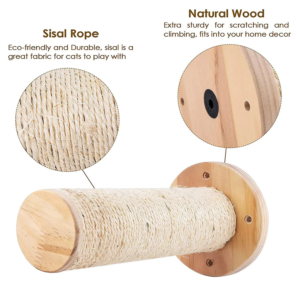 Wall-Mounted Cat Tree & Hammock – Space-Saving, Durable & Cozy!