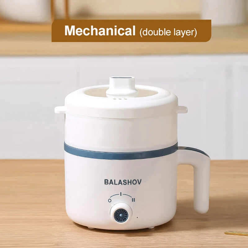 Electric Rice Cooker with Non-Stick Pot & Mechanical Timer