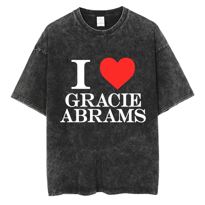 Gracie Abrams The Secret of Us Tour Vintage Washed T-Shirt - Oversized Cotton Album Tee for Men and Women
