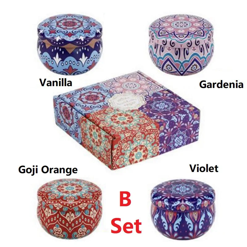 Vintage Soy Wax Scented Candles | Floral Fragrance Candle Gift