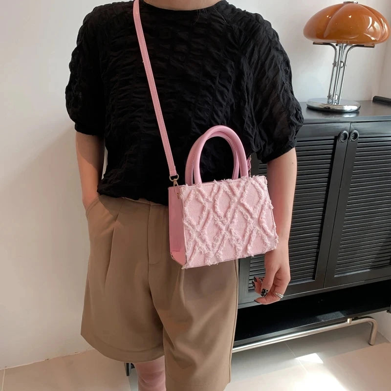 Fashion Women Denim Messenger Shoulder Bag