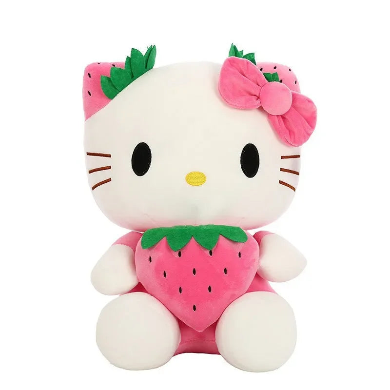 π 22cm Sanrio KT Cat Plush Toy β Kawaii Strawberry Plush Doll π