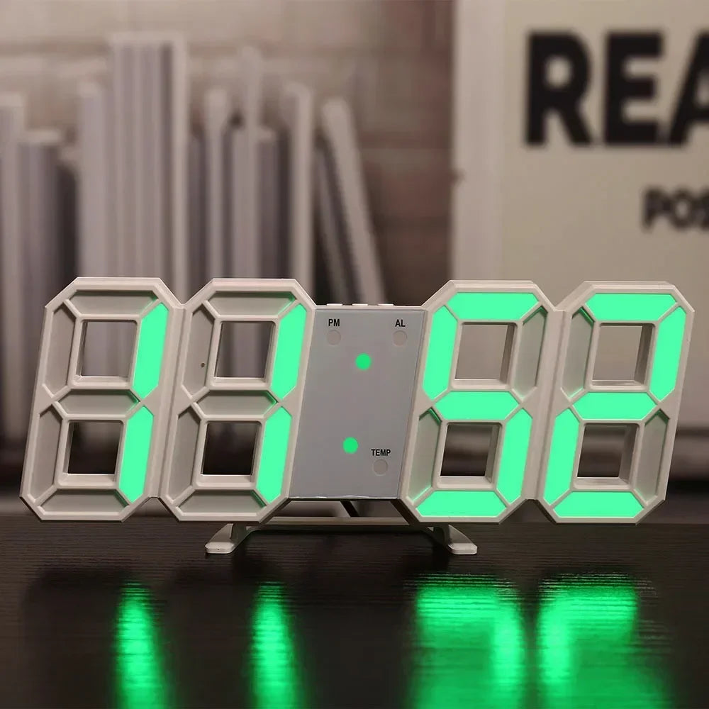 3D LED Digital Alarm Clock – Date