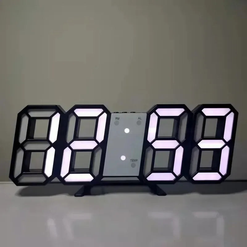 3D LED Digital Alarm Clock – Date