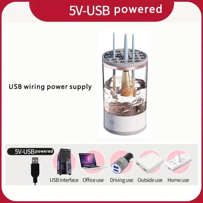 USB Electric Makeup Brush Cleaner – Fast & Portable Cleaning