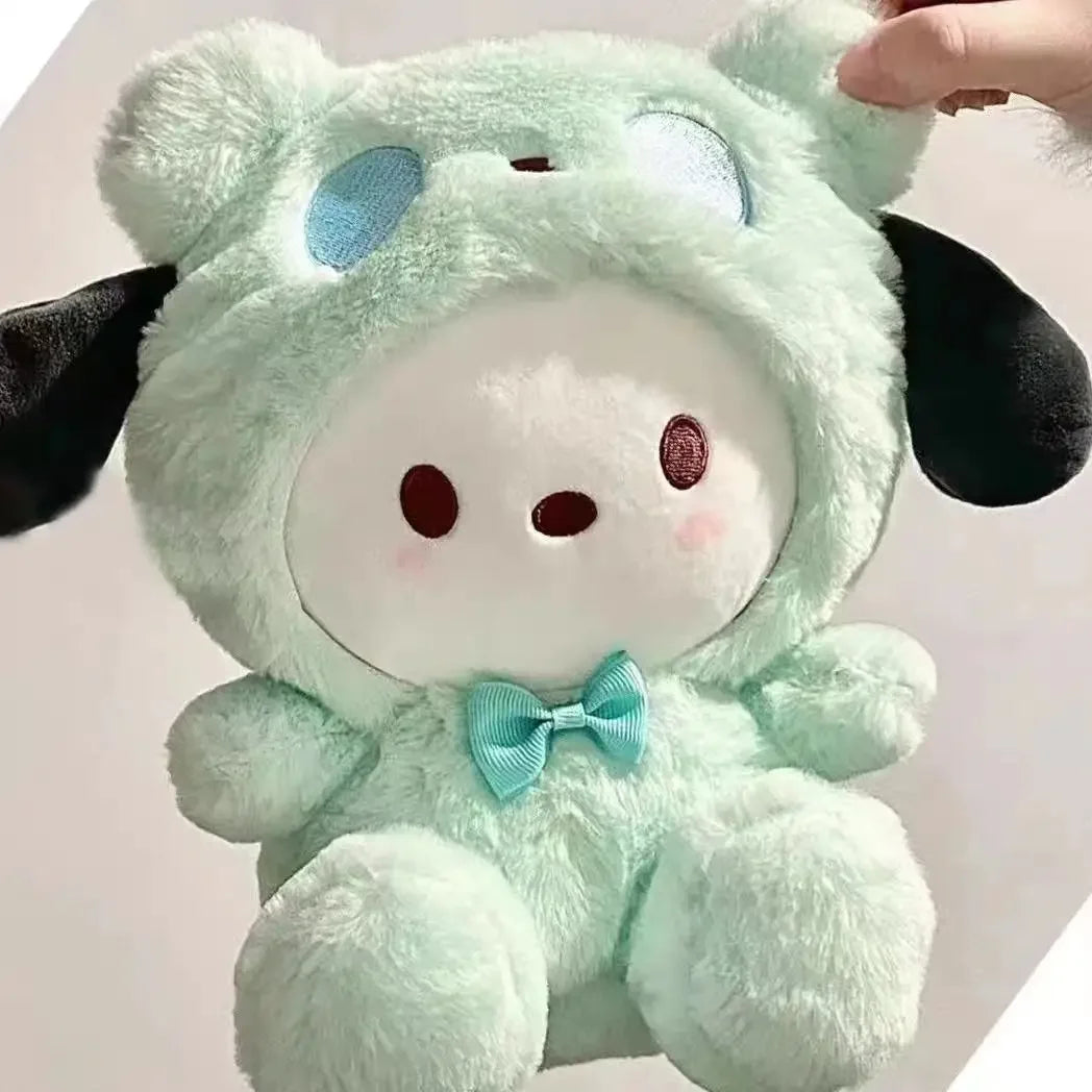 Cute Plush Toy – Adorable Pacha Dog & Kuromi Doll