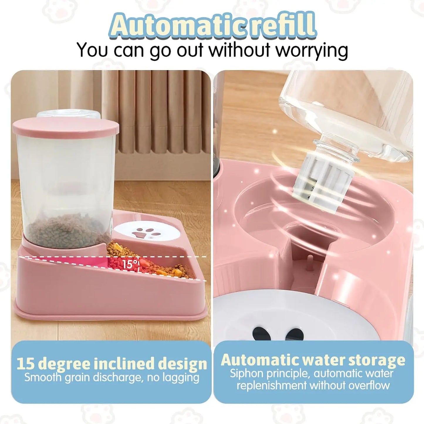 Automatic Cat Feeder & Water Dispenser