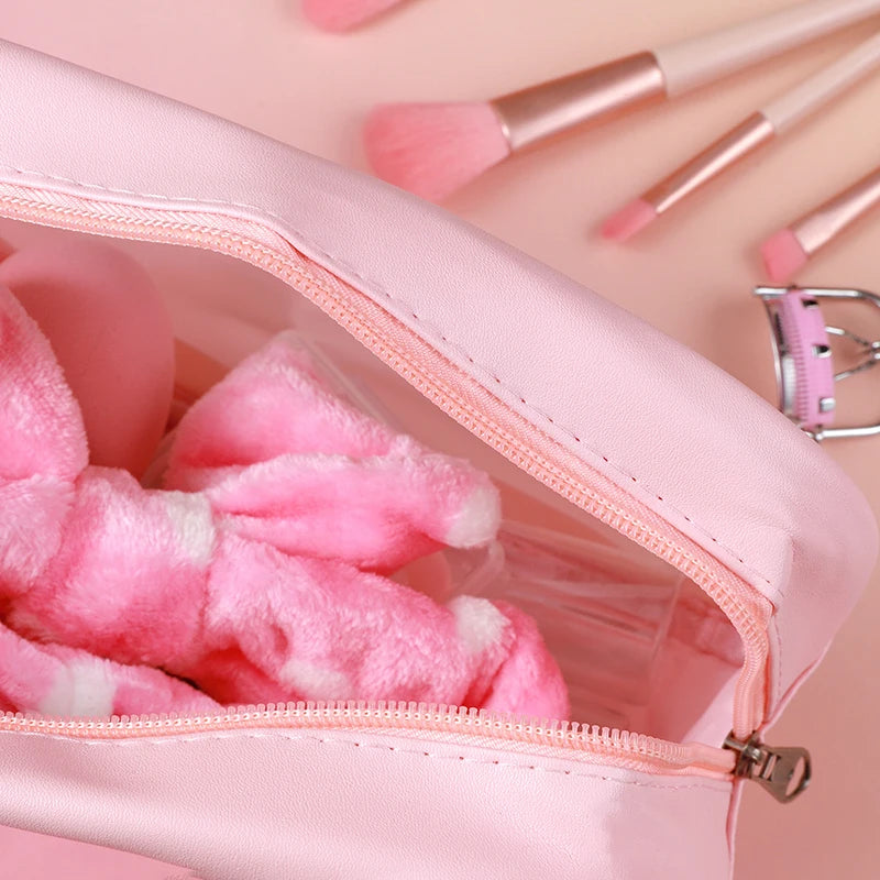 22pcs Makeup Tools Set with Brushes, Cosmetic Bag & Accessories