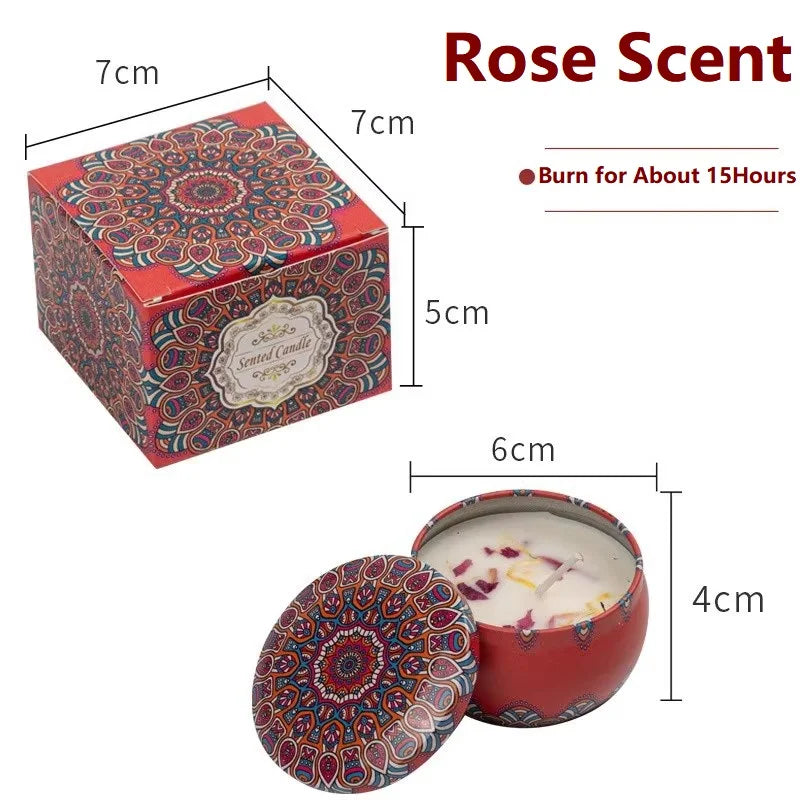 Vintage Soy Wax Scented Candles | Floral Fragrance Candle Gift