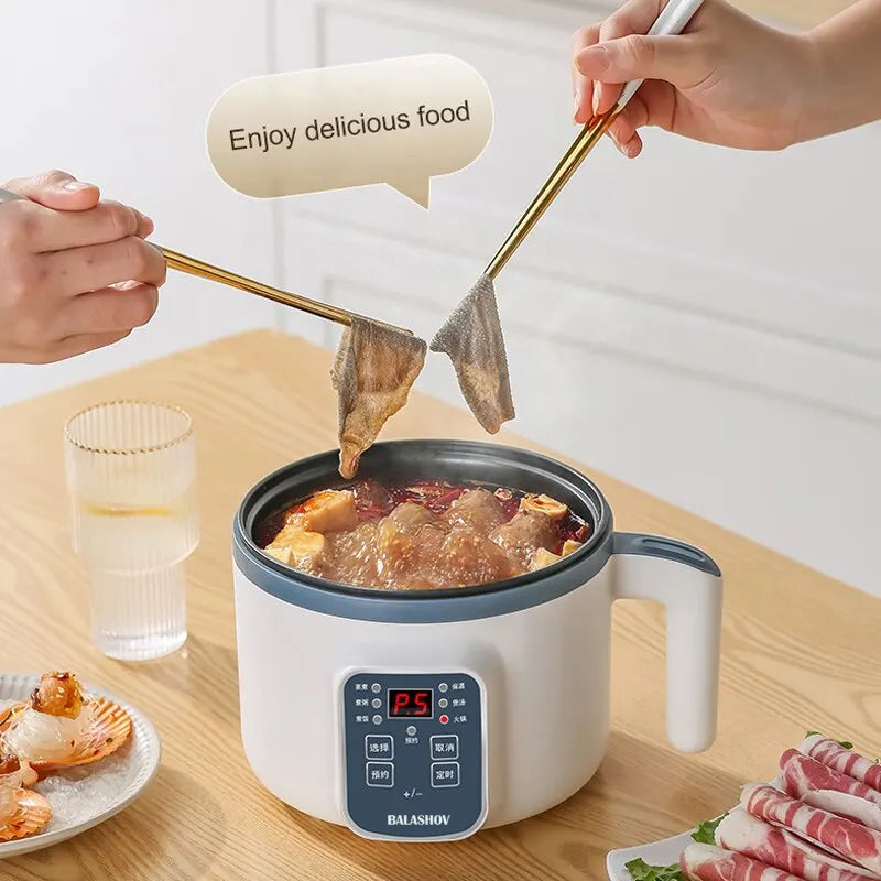 Electric Rice Cooker with Non-Stick Pot & Mechanical Timer