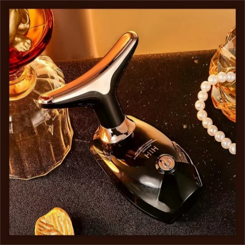Black Gold Electric Facial Beauty Instrument Lifting And Firming Facial Eye Massager Household Vibration Ultrasonic Massager