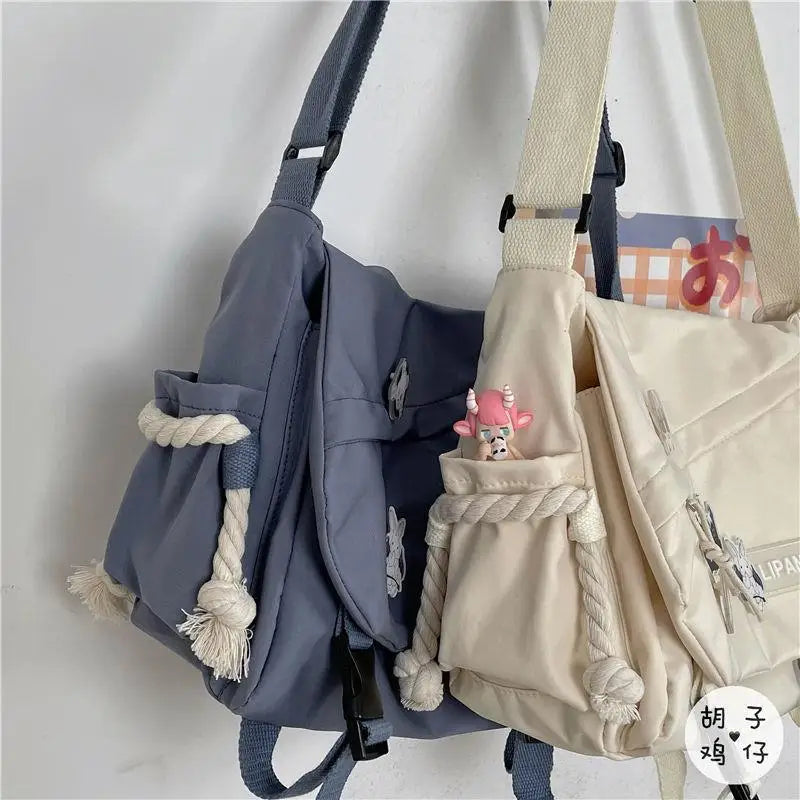 Stylish & Practical Nylon Handbag | Large Capacity Shoulder Bag with Cute Animal Prints