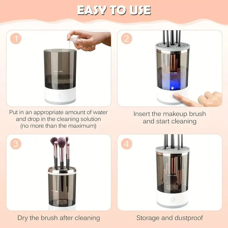 USB Electric Makeup Brush Cleaner – Fast & Portable Cleaning