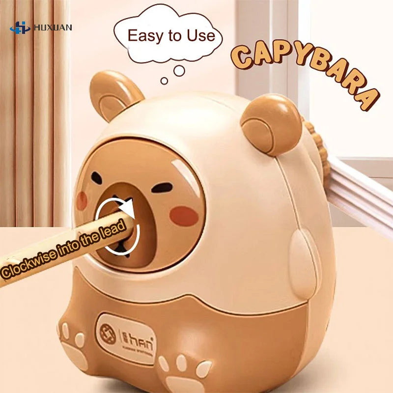 Capybara Kawaii Pencil Sharpener | Creative Stationery for School & Office