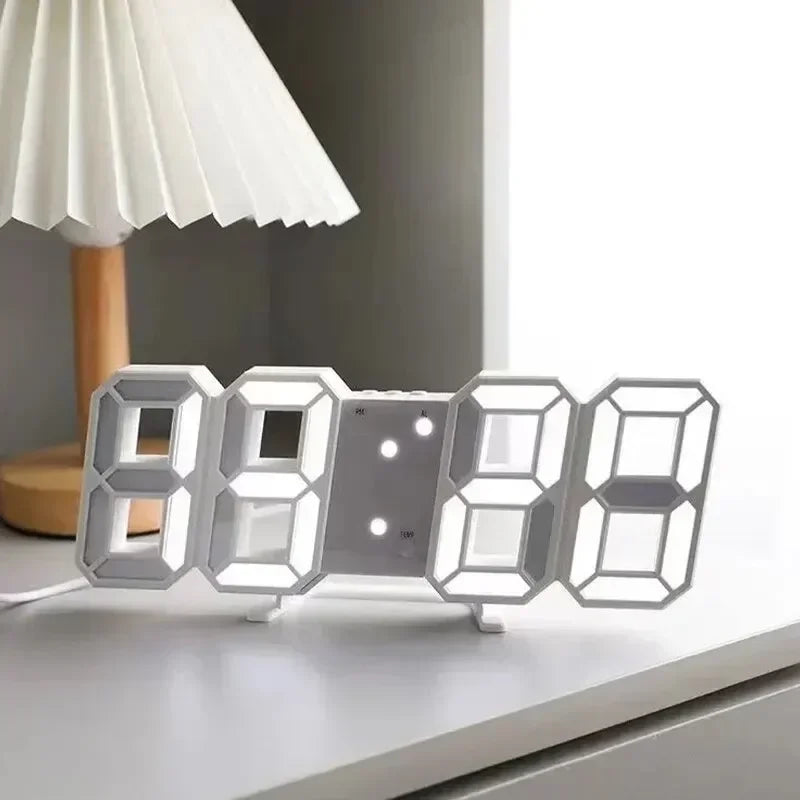 3D LED Digital Alarm Clock – Date