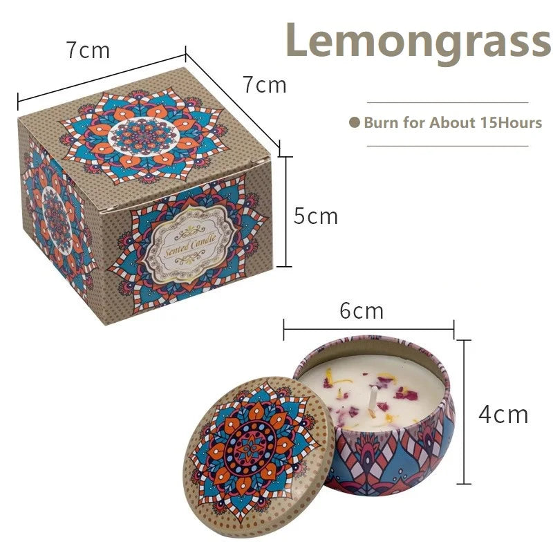 Vintage Soy Wax Scented Candles | Floral Fragrance Candle Gift