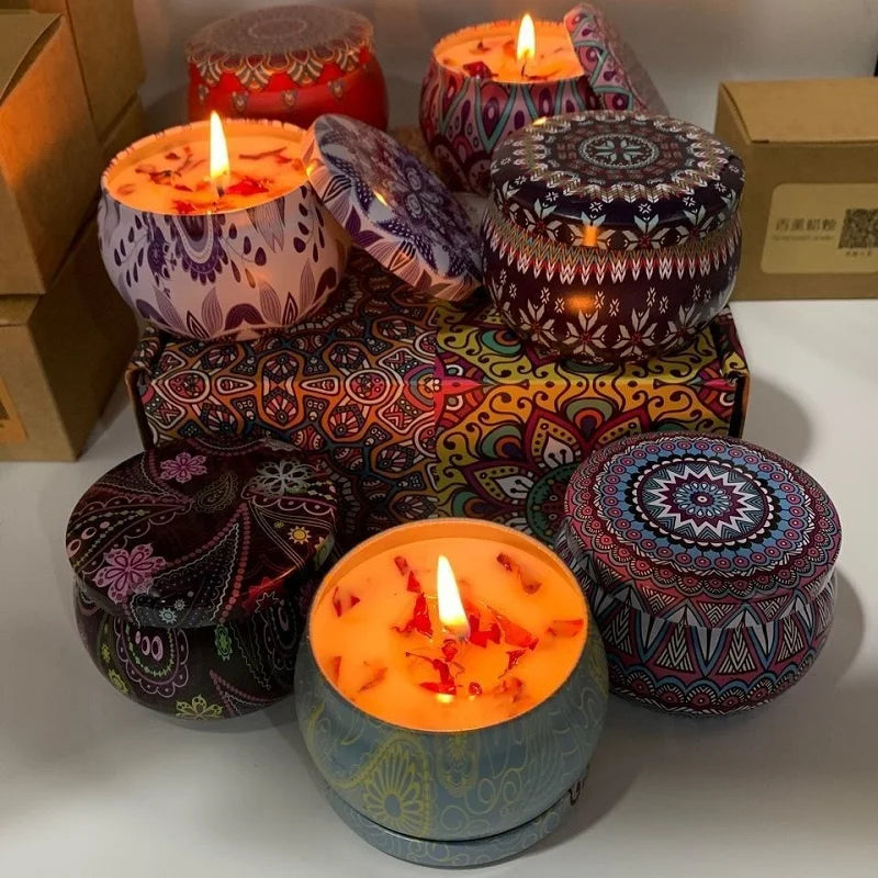 Vintage Soy Wax Scented Candles | Floral Fragrance Candle Gift