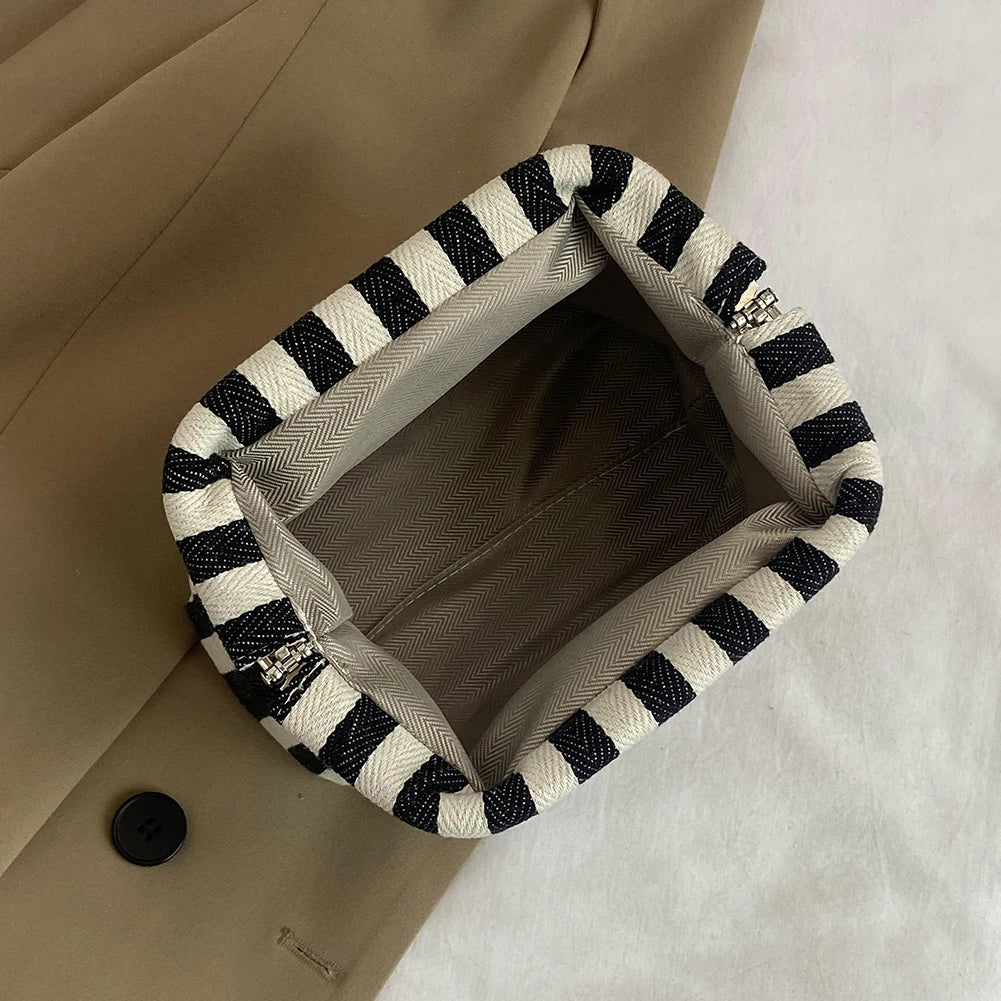 Summer Beach Clutch Bag – Ruched Cloud Purse for Women