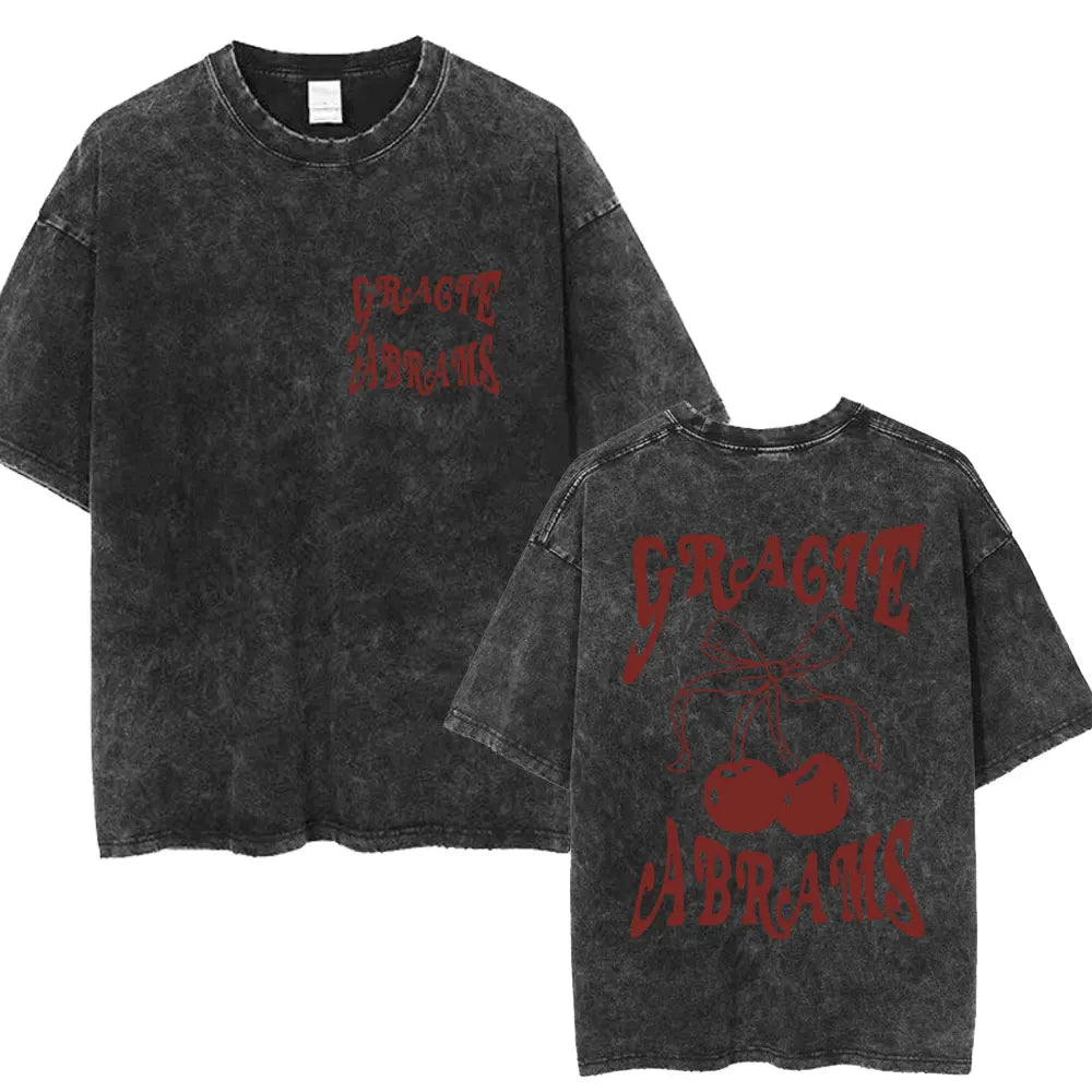 Gracie Abrams The Secret of Us Tour Vintage Washed T-Shirt - Oversized Cotton Album Tee for Men and Women