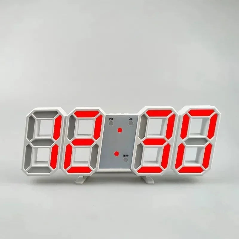 3D LED Digital Alarm Clock – Date