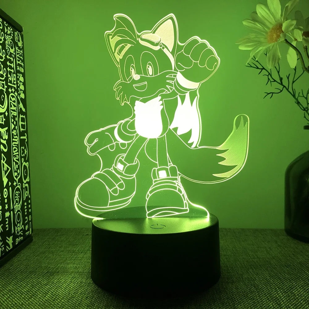 Sonices LED 3D Night Light - Color Changing Illusion Lamp for Kids & Teens