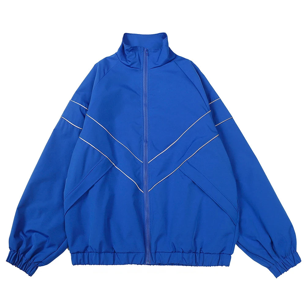 Hip Hop Varsity Jacket β Streetwear Patchwork Windbreaker for Men & Women