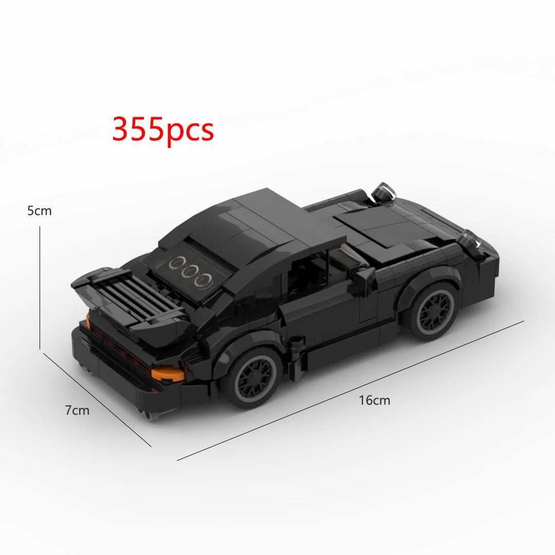 Black Bird Turbo Racing Car | Speed Champion Building Block Set