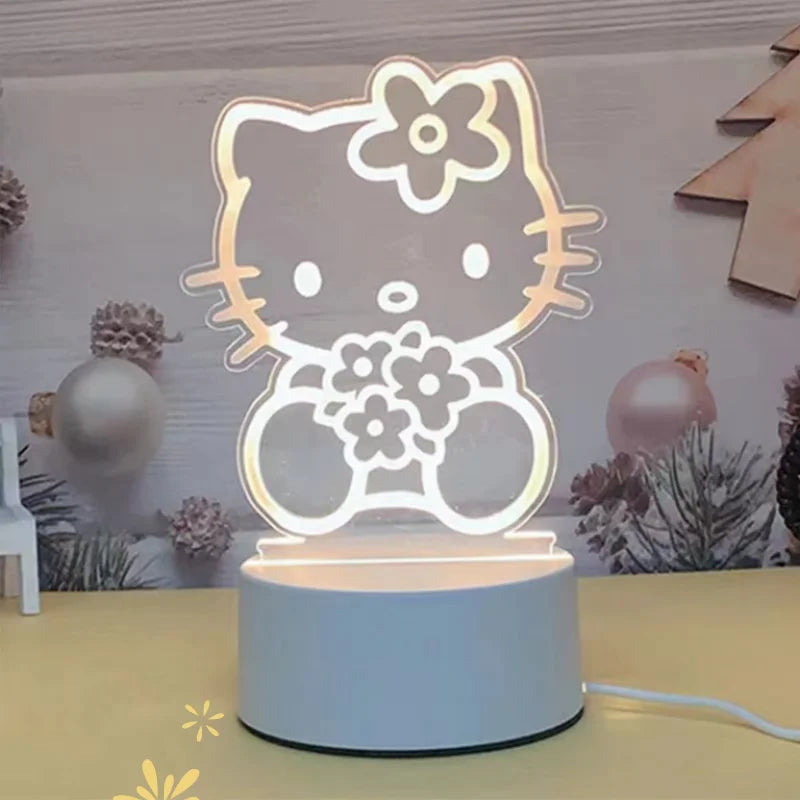 Hello Kitty Cinnamoroll Cartoon Bedside Night Light