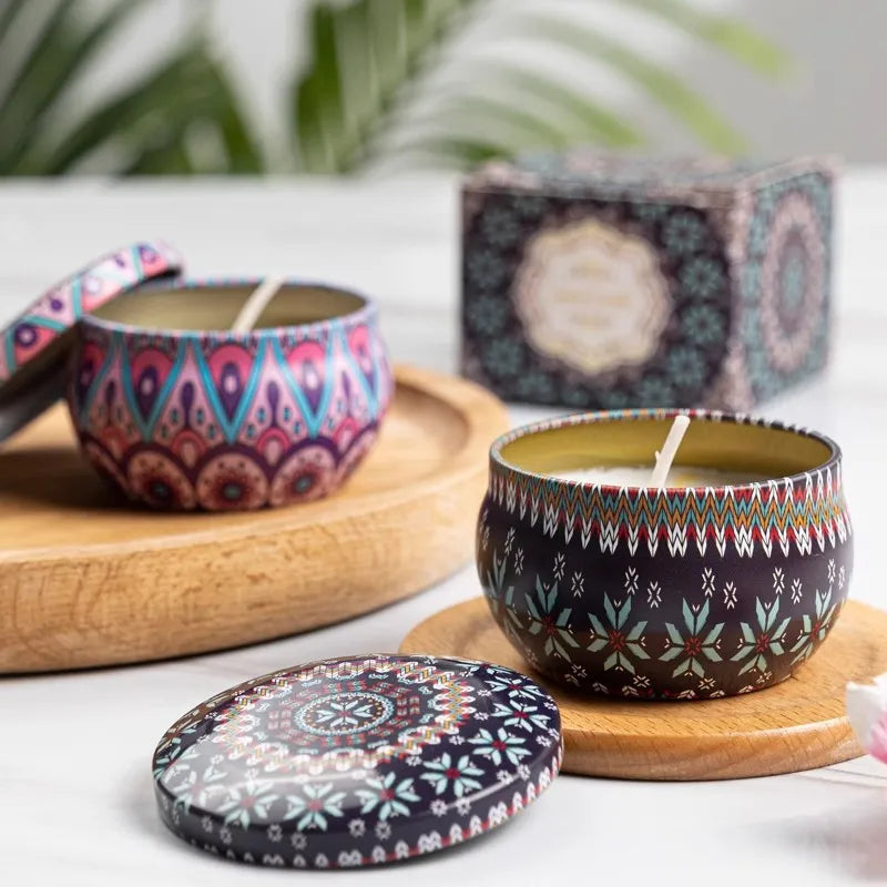 Vintage Soy Wax Scented Candles | Floral Fragrance Candle Gift