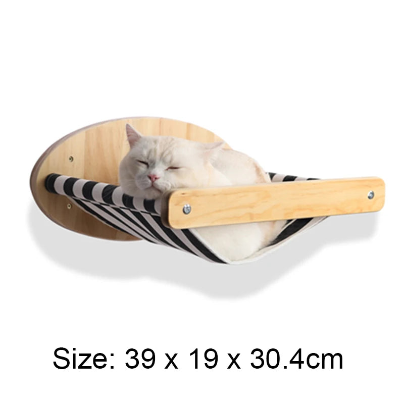 Wall-Mounted Cat Tree & Hammock – Space-Saving, Durable & Cozy!